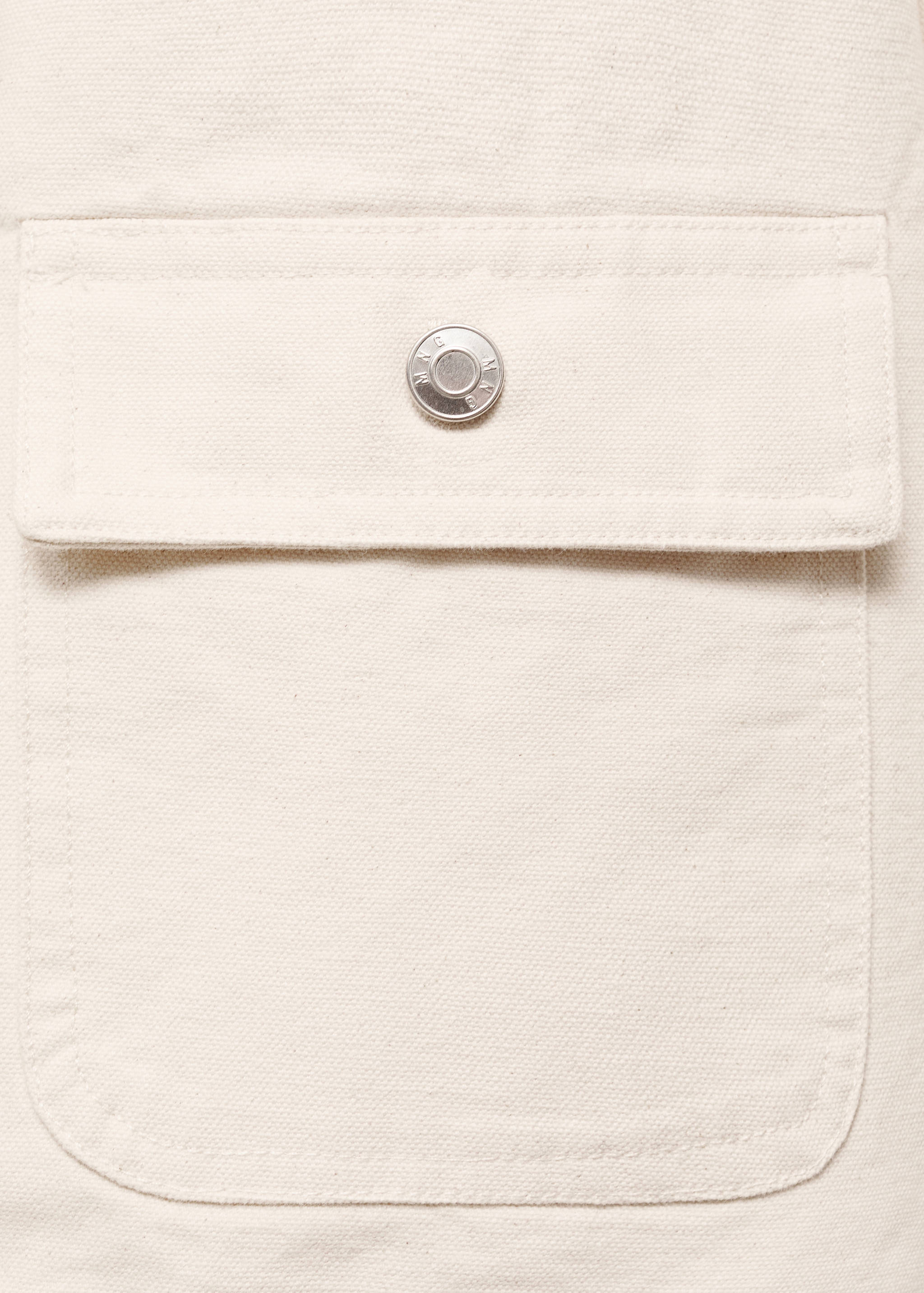 Parka en jean avec col en velours côtelé - Détail de l'article 8