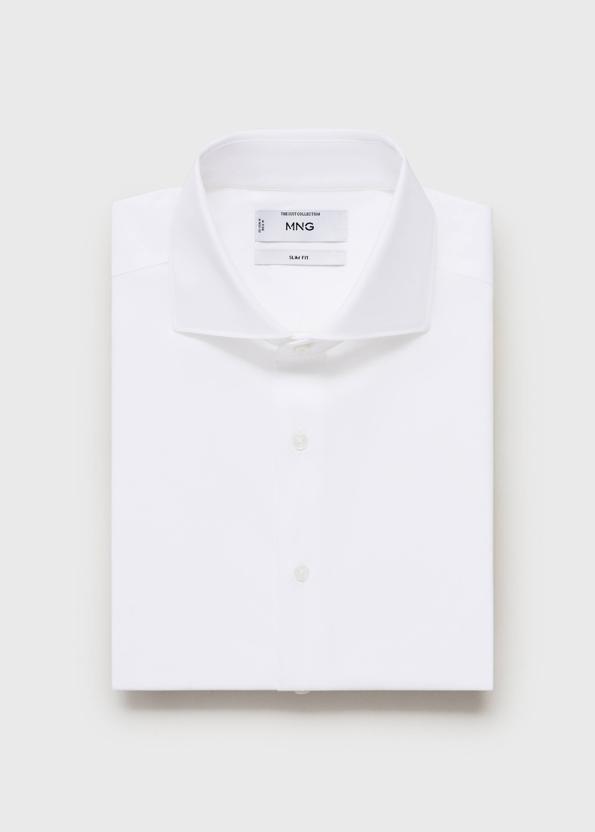 Chemise de costume 100 % coton slim-fit - Verso de l’article