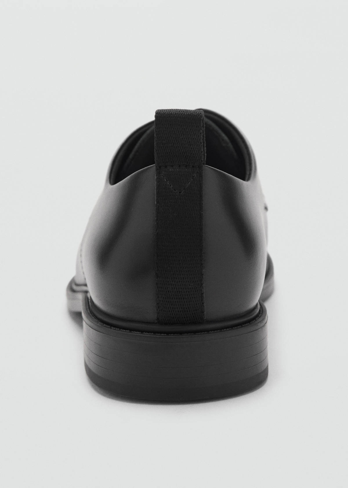 Oxford style leather shoe — Black