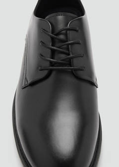 Oxford style leather shoe — Black 5