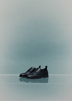 Oxford style leather shoe — Black 6