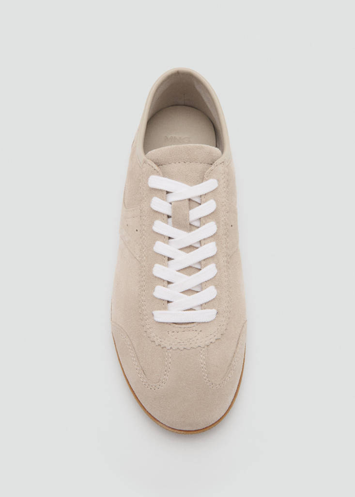 Suede trainers — Beige