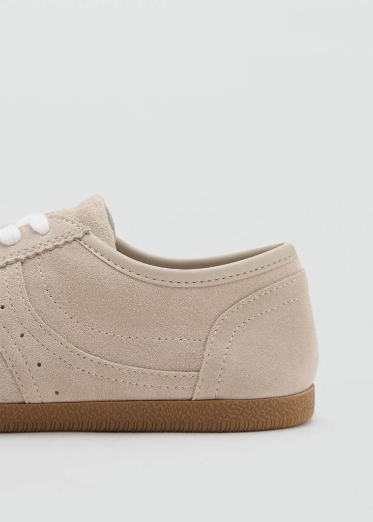 Suede trainers — Beige