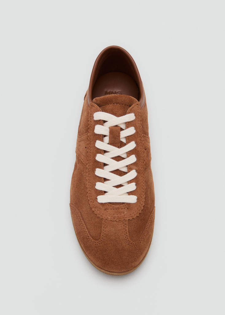 Suede trainers — Medium Brown