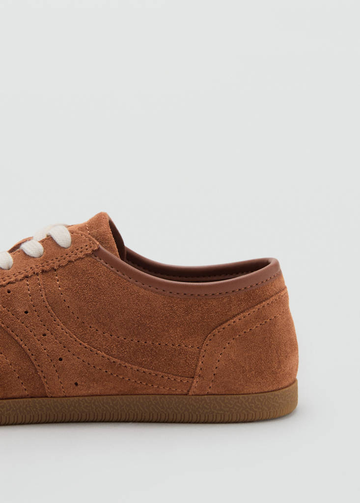 Suede trainers — Medium Brown