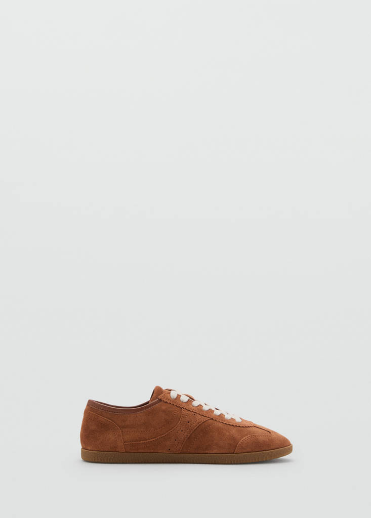 Suede trainers — Medium Brown