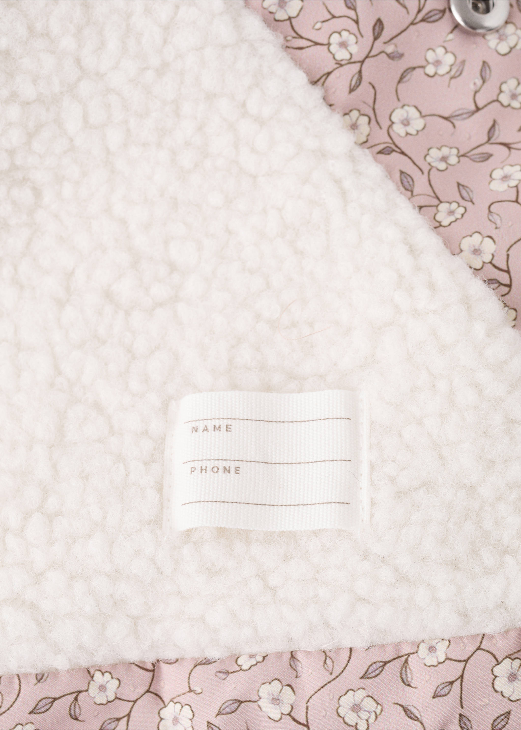 Anorak floral borreguito - Detalle del artículo 0, Rosa. Ref: 17085984-00.