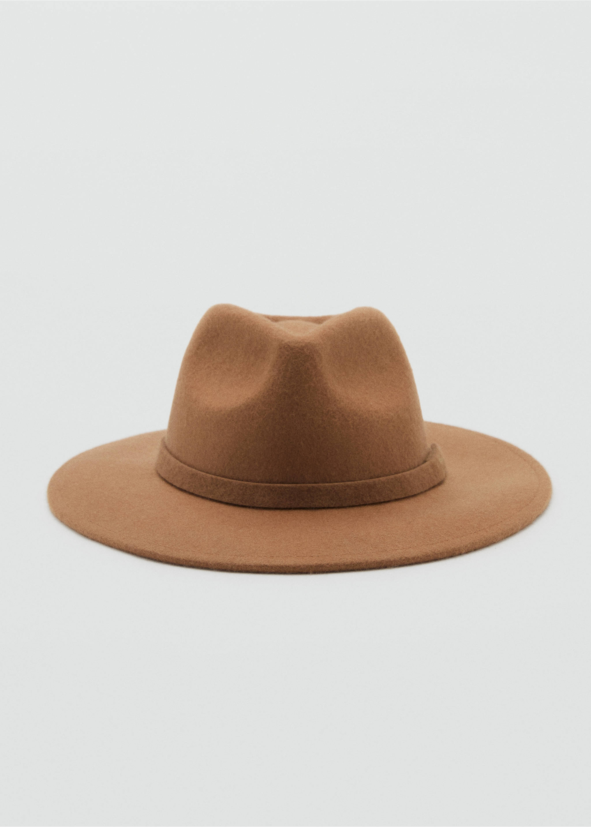 Chapeau 100 % laine - Plan moyen, Marron moyen. Ref: 17085987-00.
