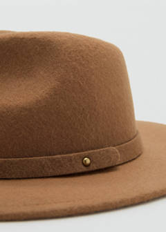 100% wool hat — Medium Brown 3
