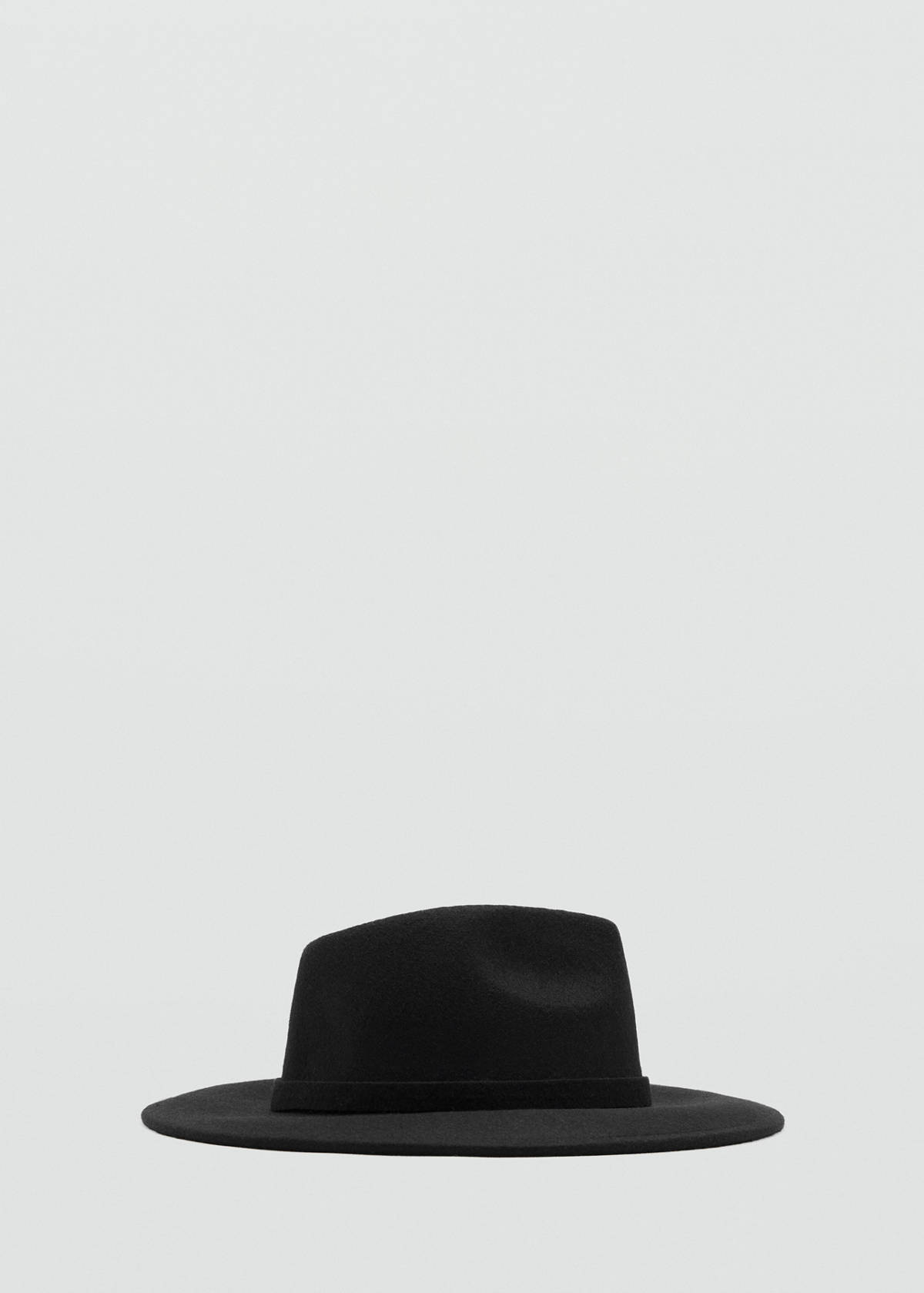 100% wool hat — Black