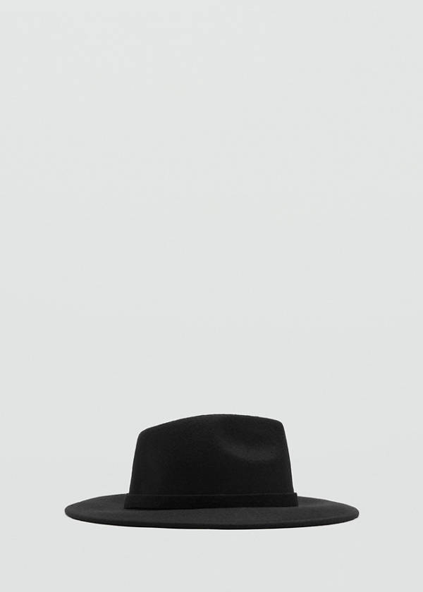 100% wool hat — Black