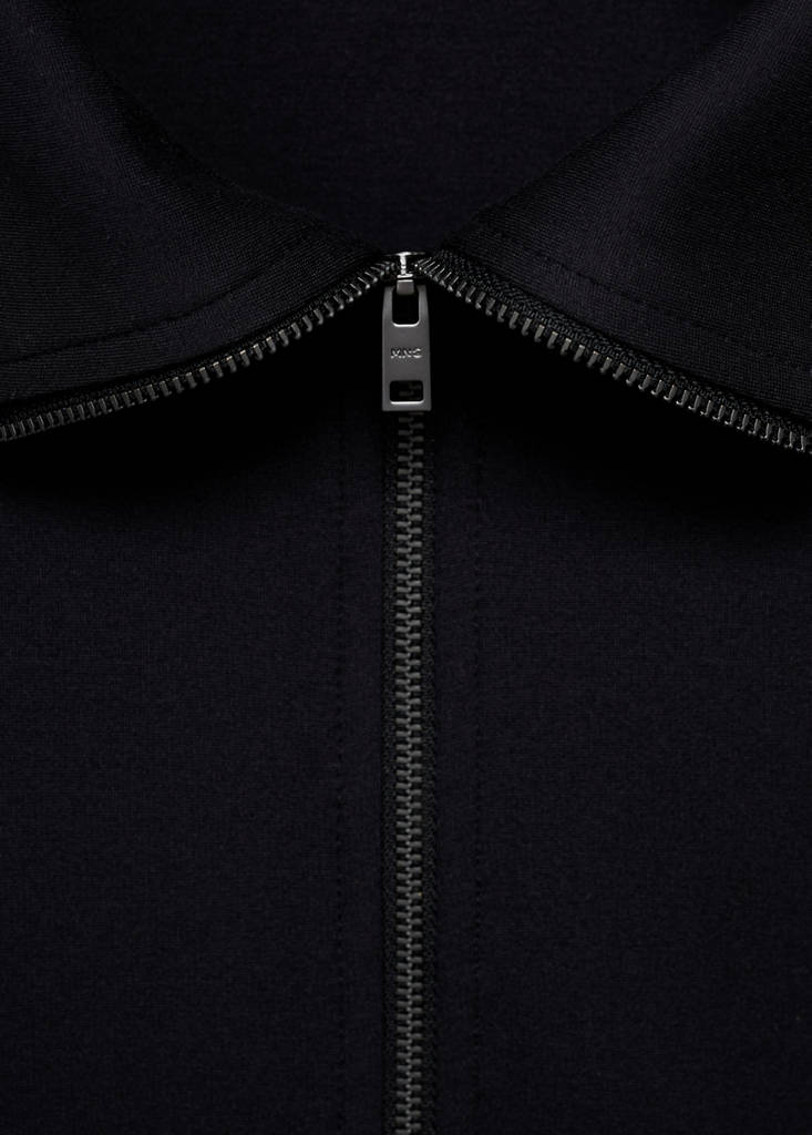 Regular-fit zip-up hoodie — Navy