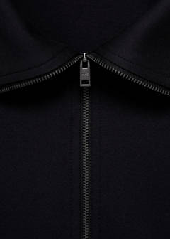 Regular-fit zip-up hoodie — Navy 7