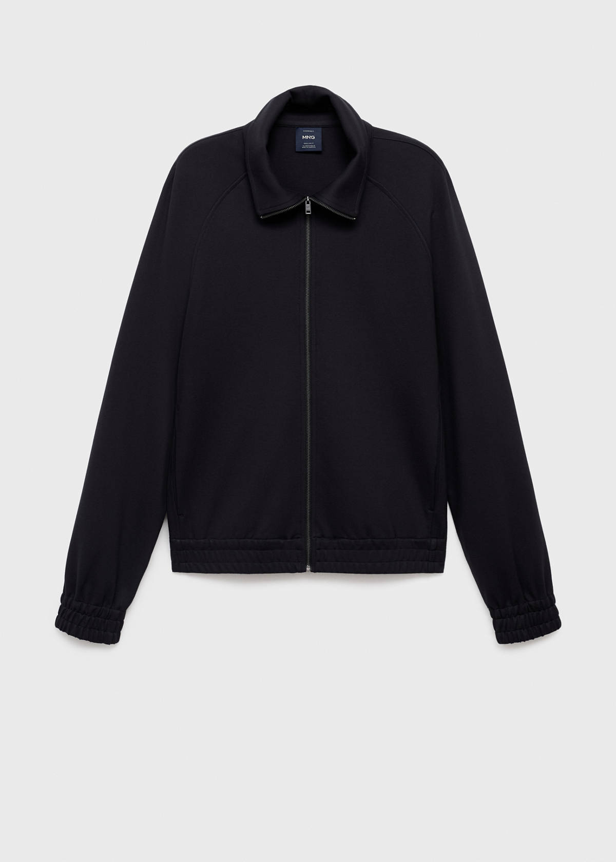 Regular-fit zip-up hoodie — Navy