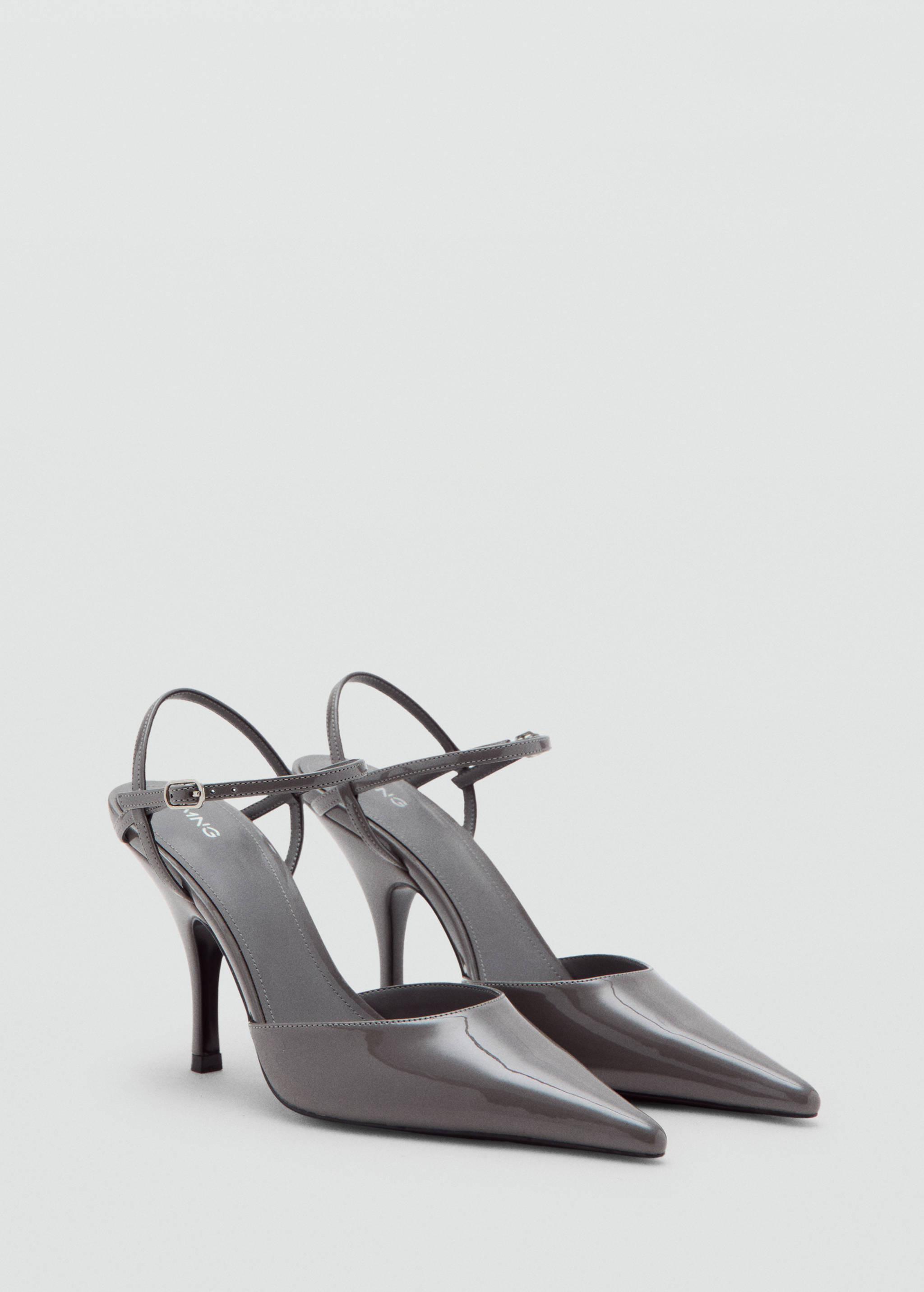 Patent leather heel shoes - Medium plane