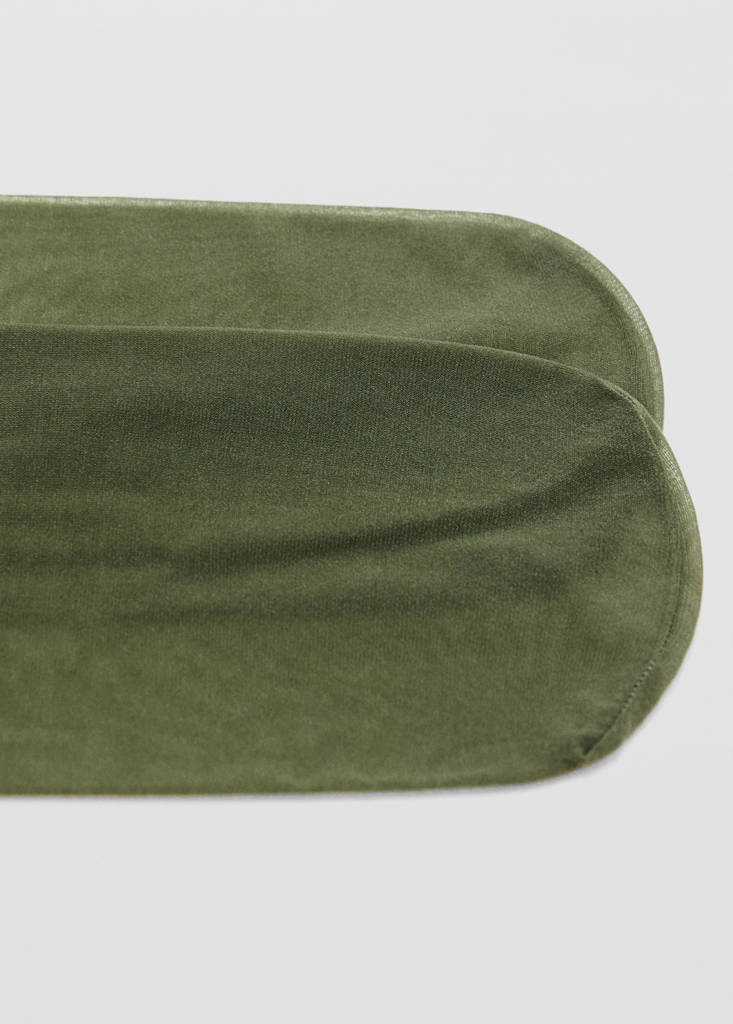 Thin veiled tights — Medium Green
