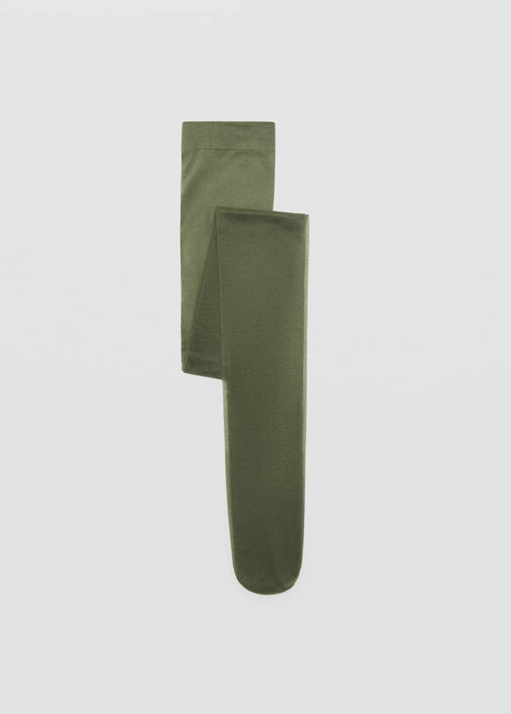Thin veiled tights — Medium Green