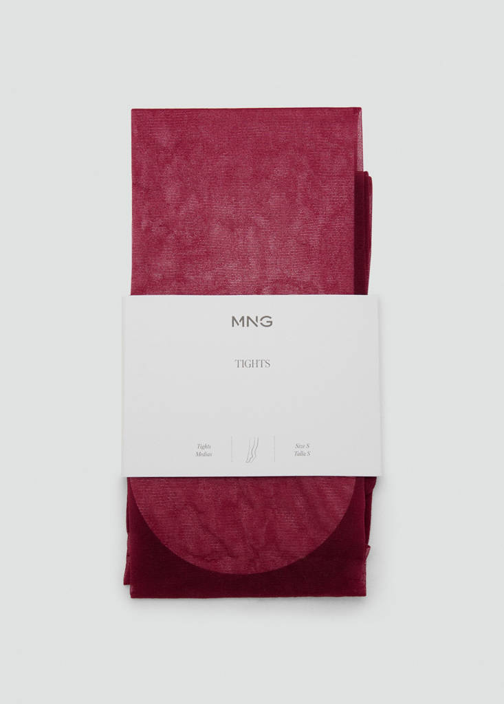 Thin veiled tights — Maroon