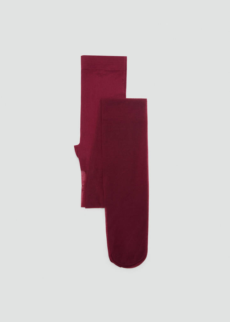 Thin veiled tights — Maroon