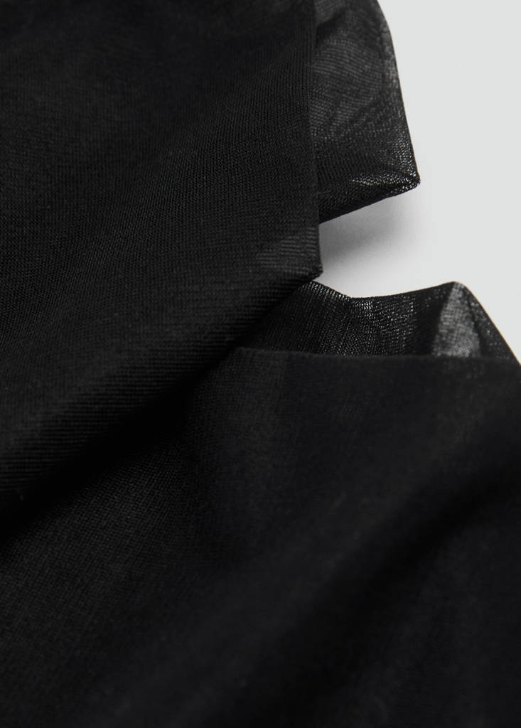 Thin veiled tights — Black