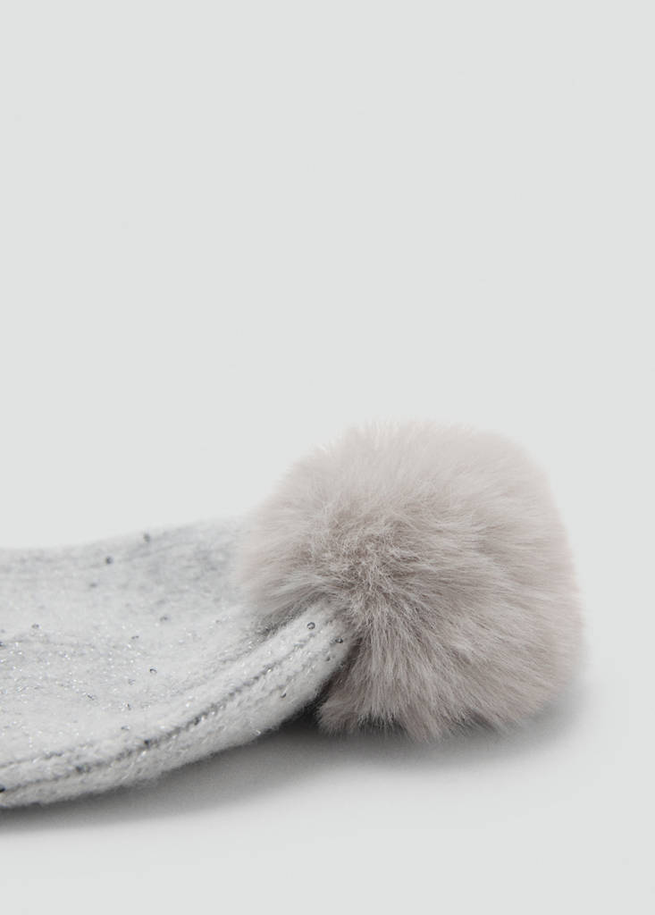 Shiny sequin hat — Grey