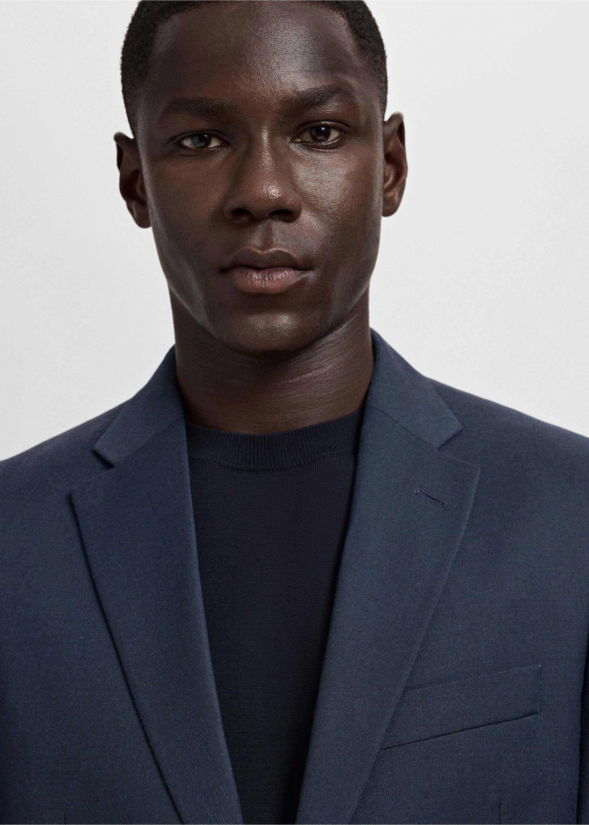 Костюмный пиджак London классического кроя - Деталь изделия 1, Глубокий темно-синий. Ref: 17085997-00.
