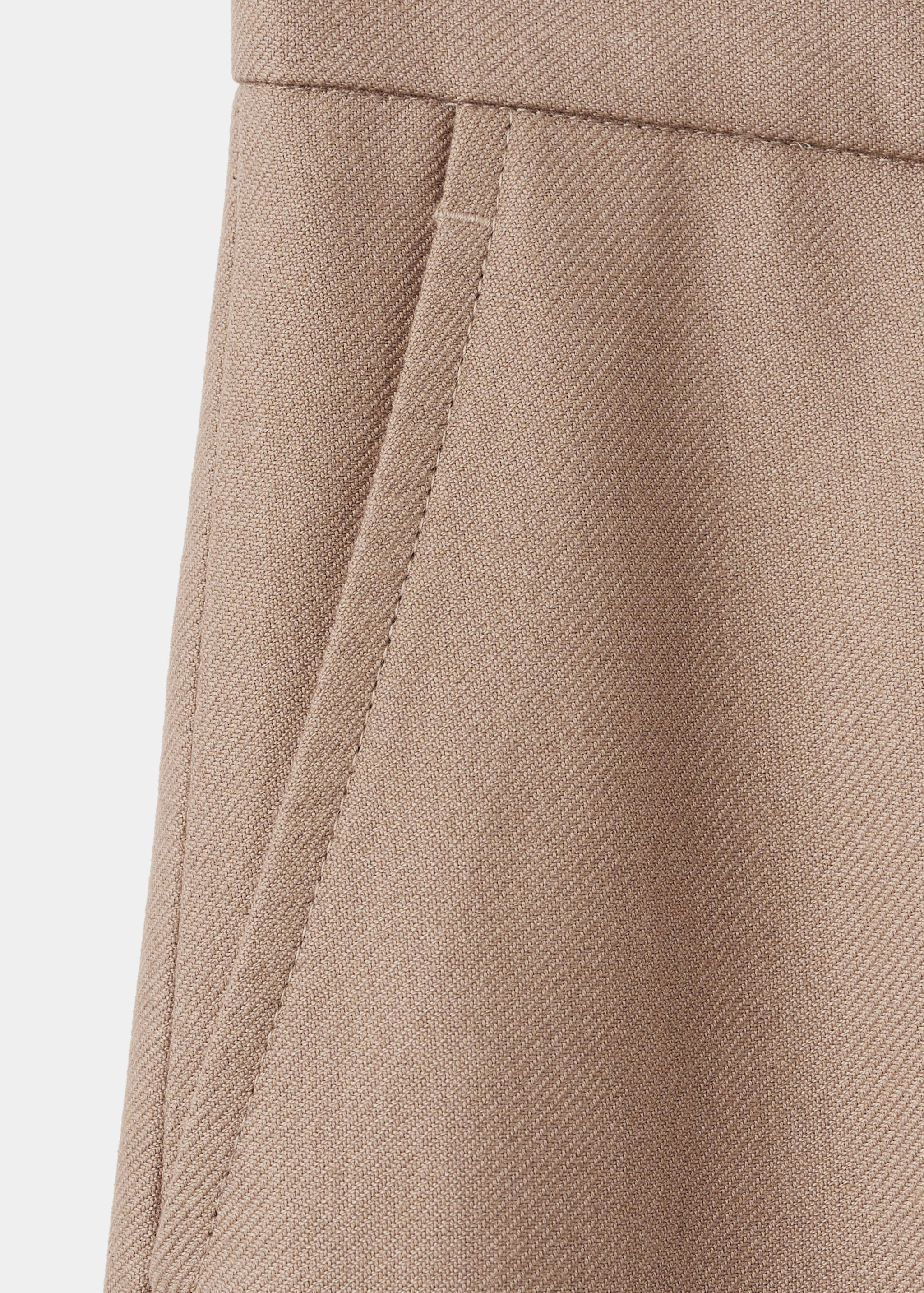 Pantalón traje recto mezcla lana - Detalle del artículo 8