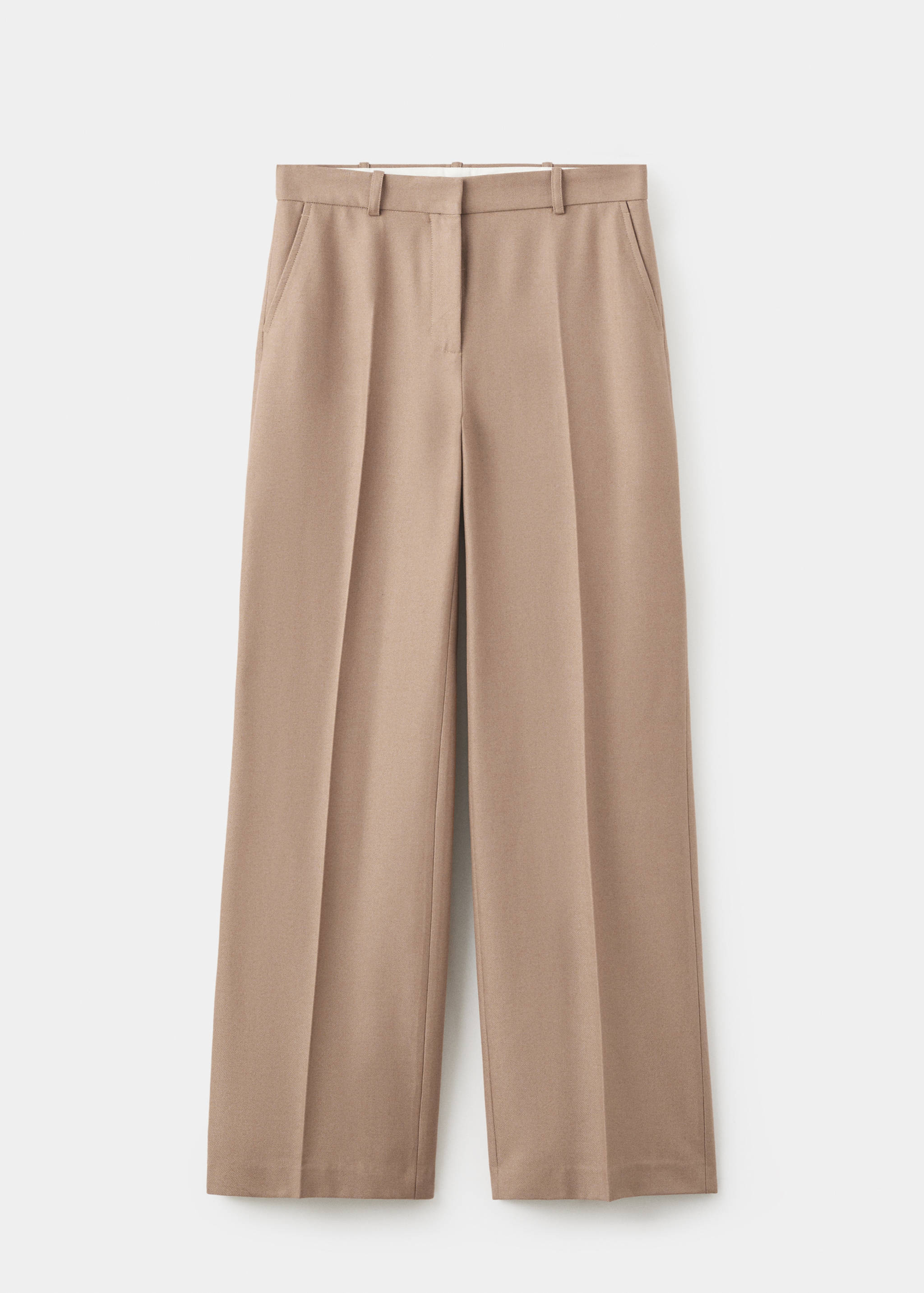 Straight wool-blend suit trousers - Article without model