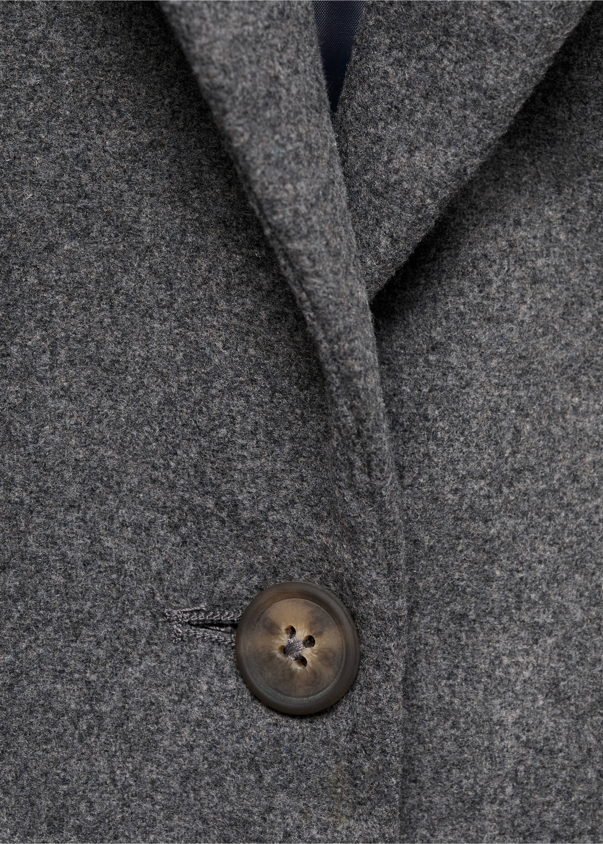 Abric drap midi - Detall de l'article 8, Gris. Ref: 17086325-00.