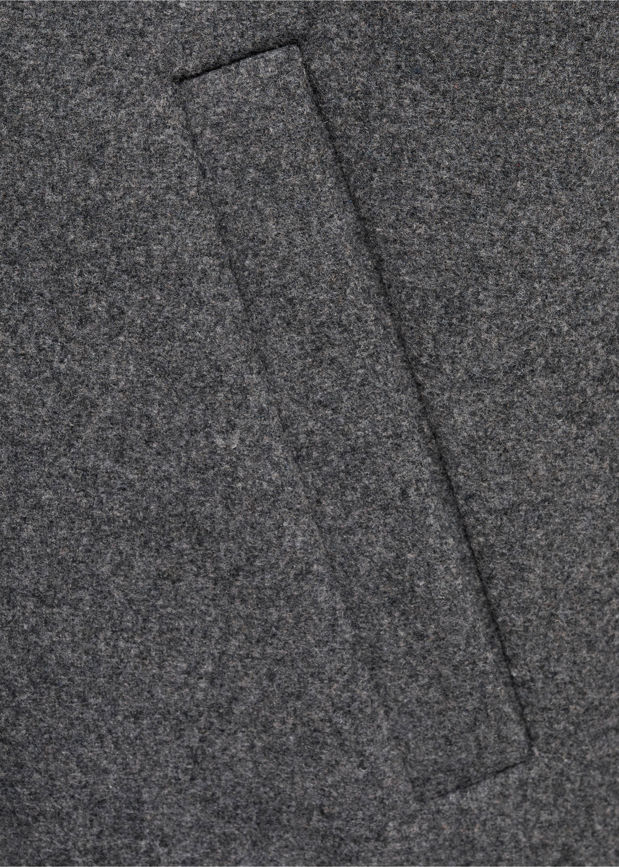 Abric drap midi - Detall de l'article 0, Gris. Ref: 17086325-00.