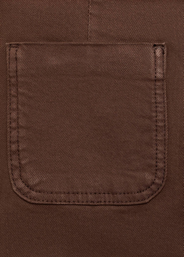 Wide leg jeans with pockets — Chocolate