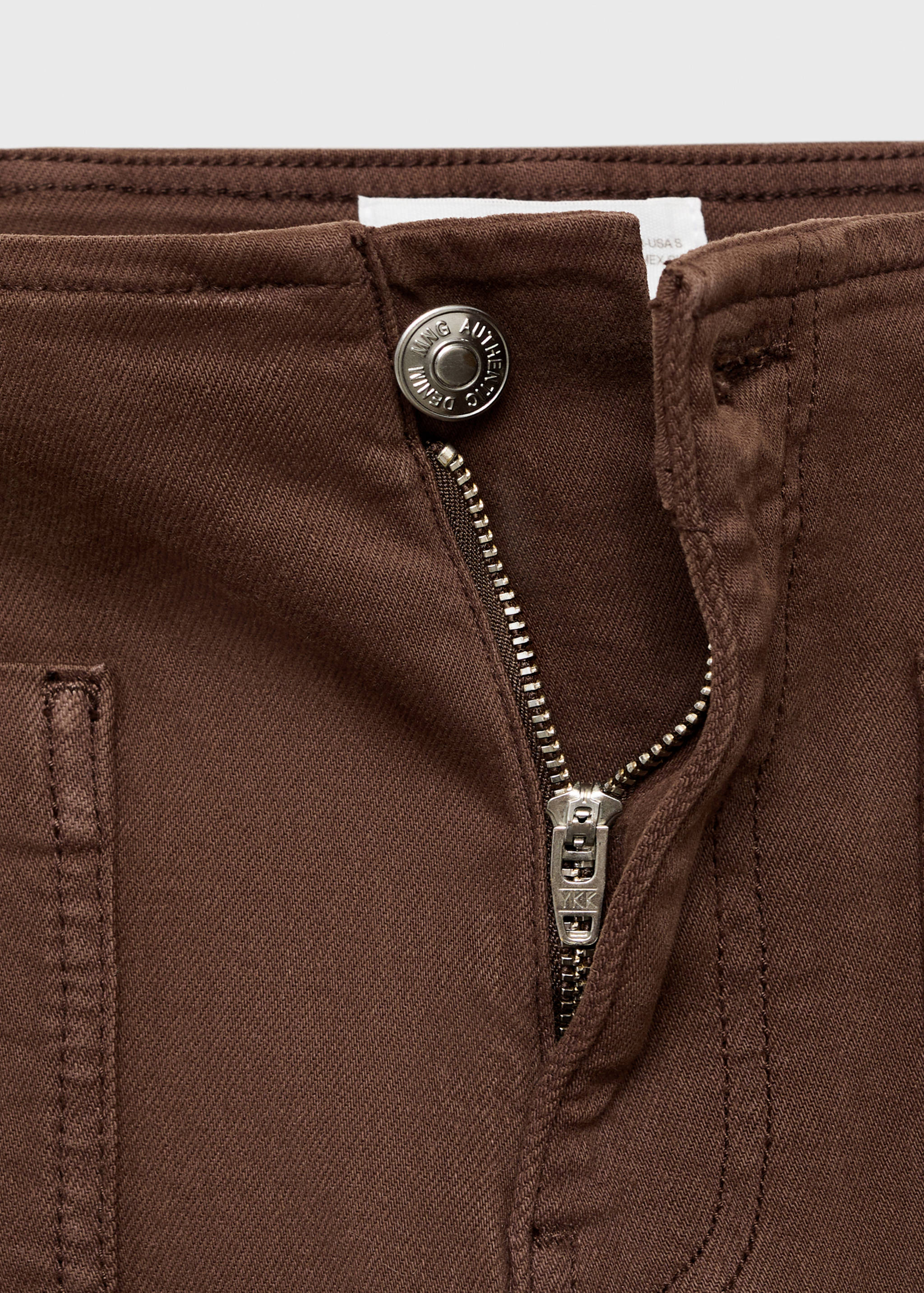 Blugi wide-leg cu buzunare - Detaliu al articolului 0