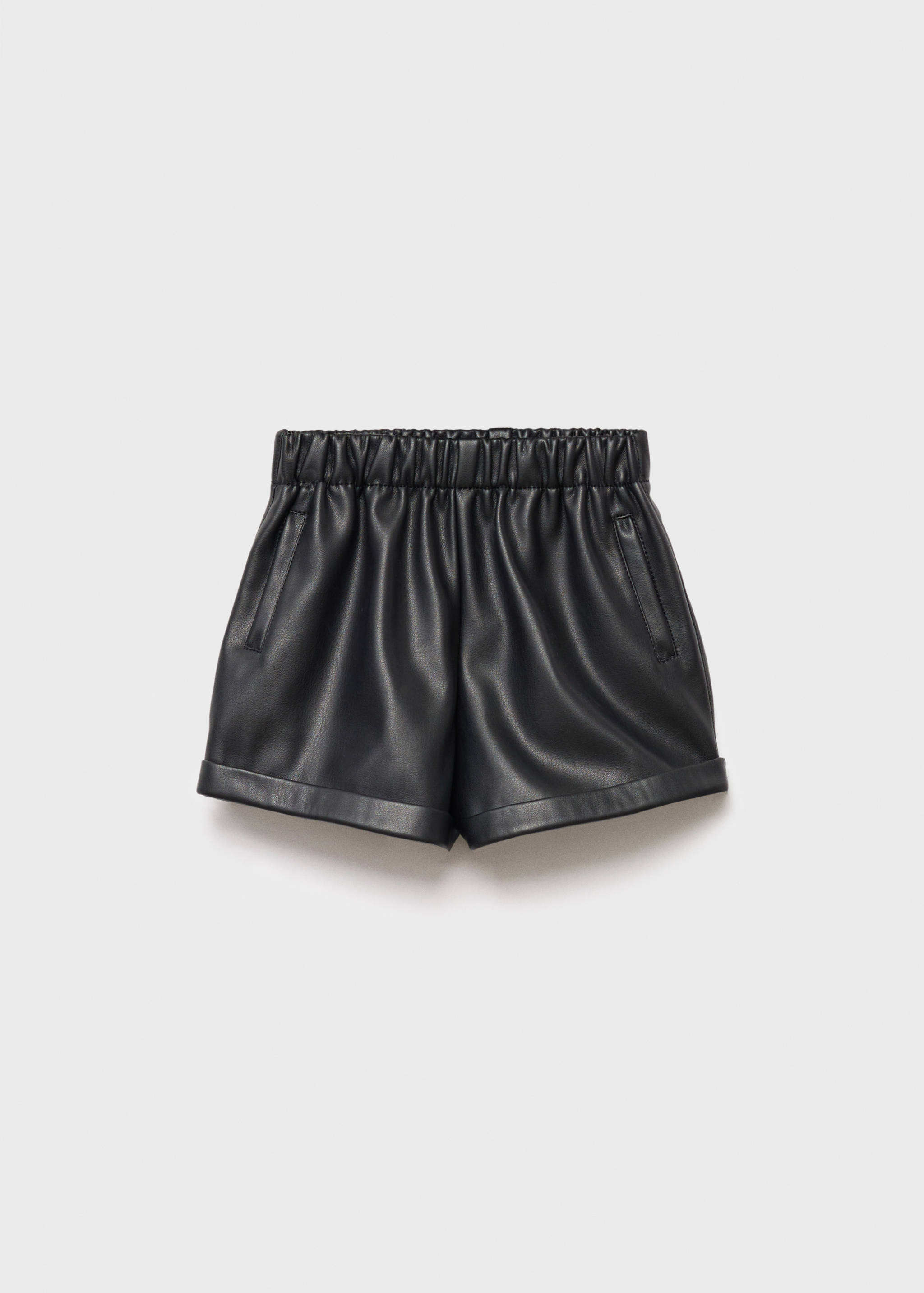 Faux-leather shorts - Article without model