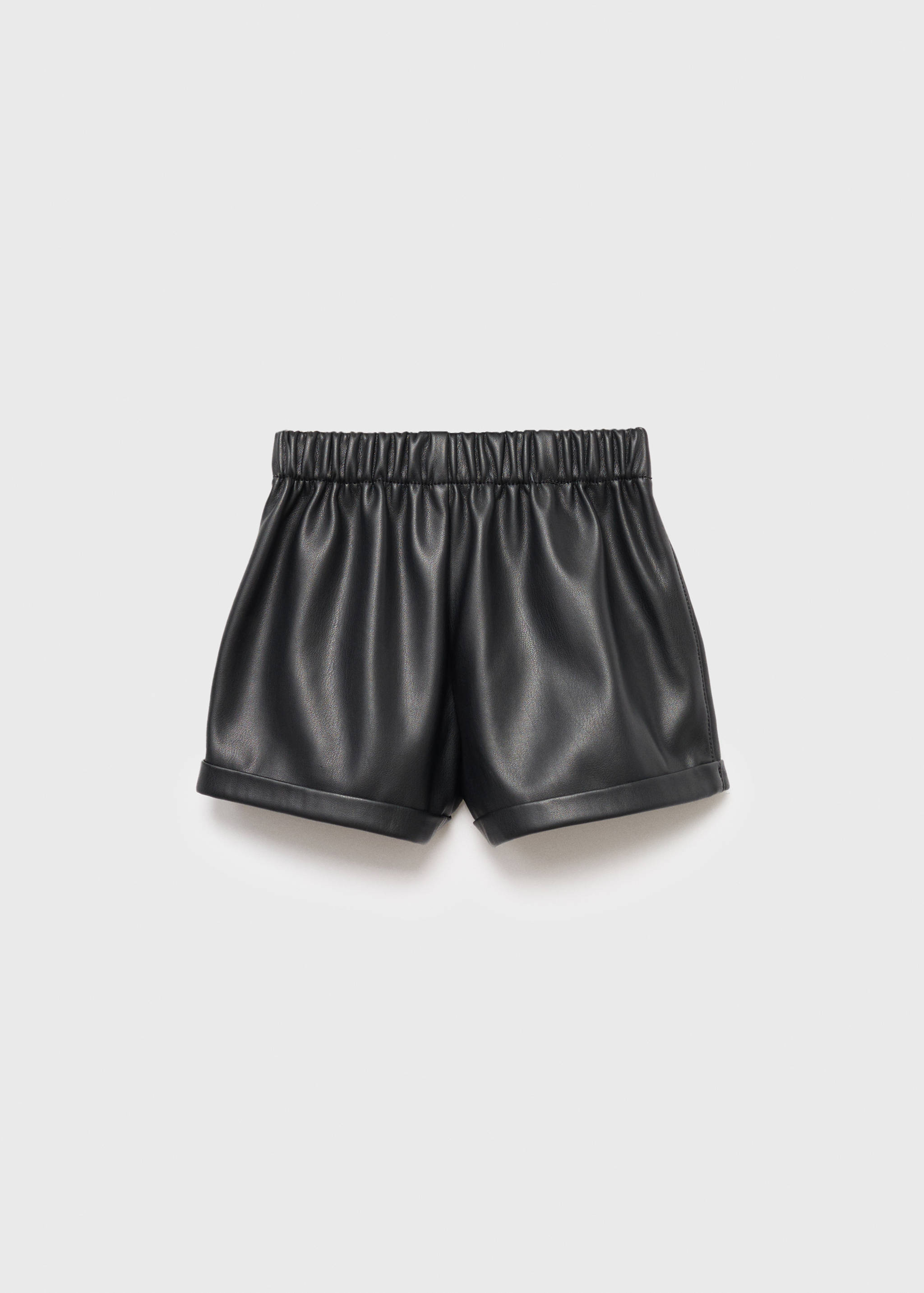 Faux-leather shorts - Reverse of the article