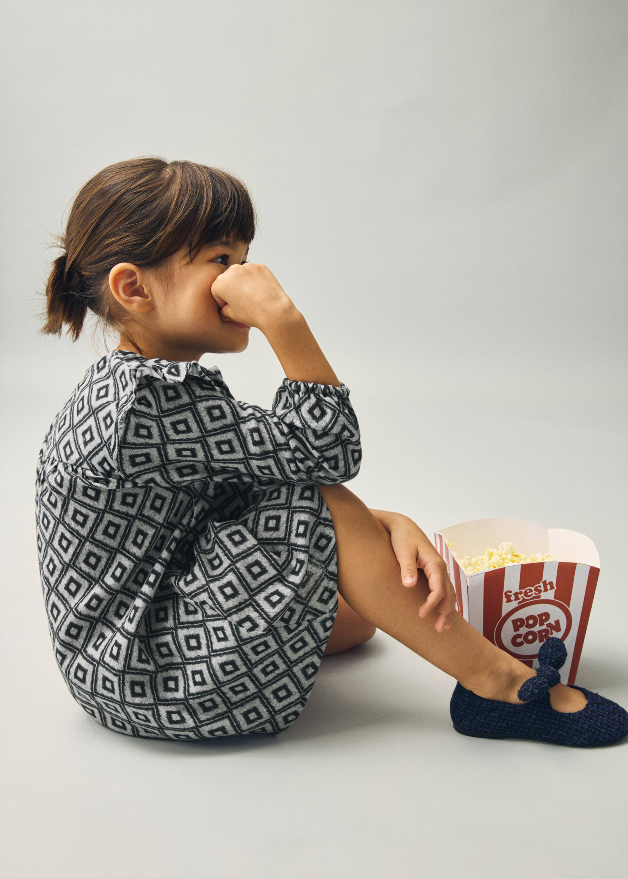 Ethnic print dress - Medium plane