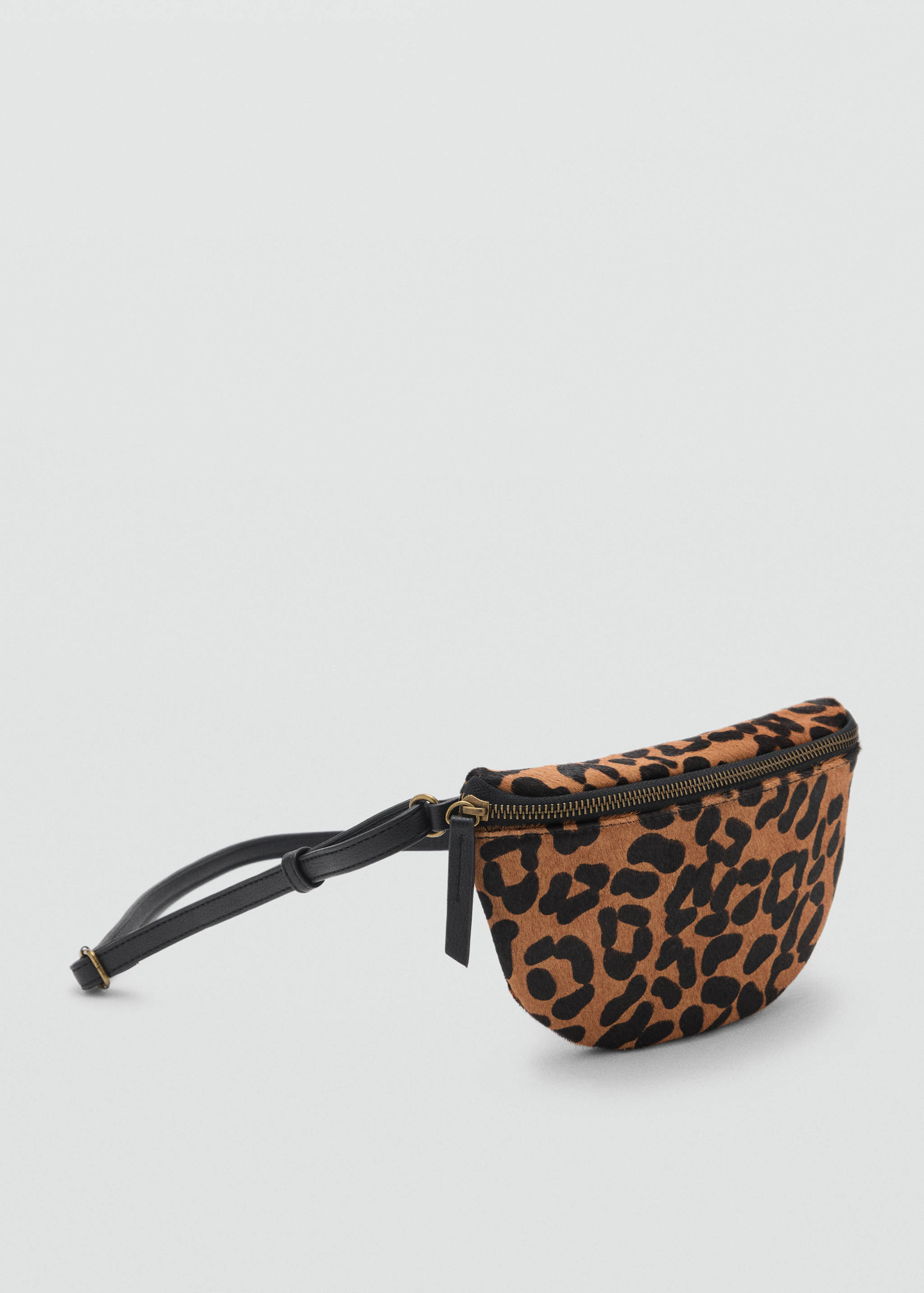 Leather crossbody bag - Medium plane