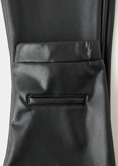 Faux-leather leggings — Black 2