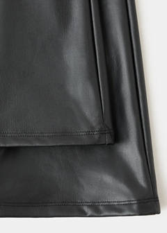 Faux-leather leggings — Black 4