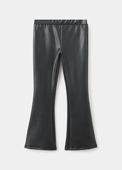 Faux-leather leggings — Black 1