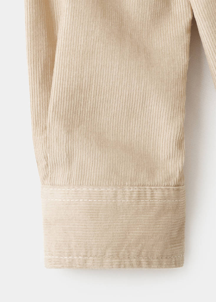 Regular-fit corduroy shirt — Sand