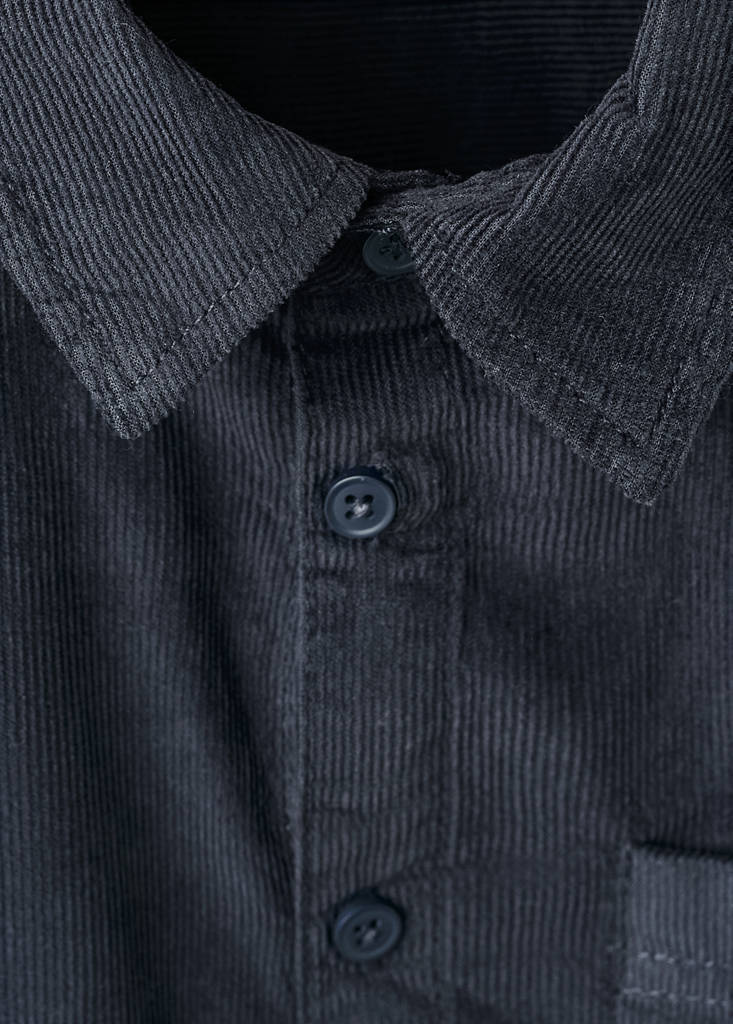 Regular-fit corduroy shirt — Navy