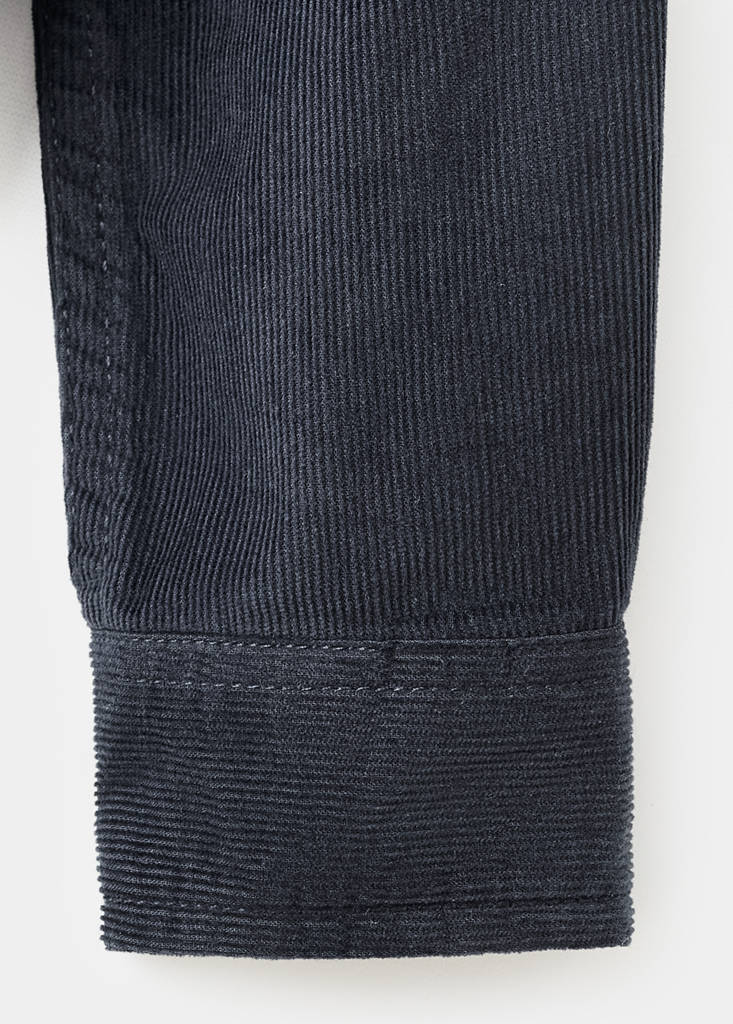 Regular-fit corduroy shirt — Navy