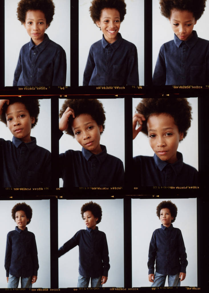 Regular-fit corduroy shirt — Navy