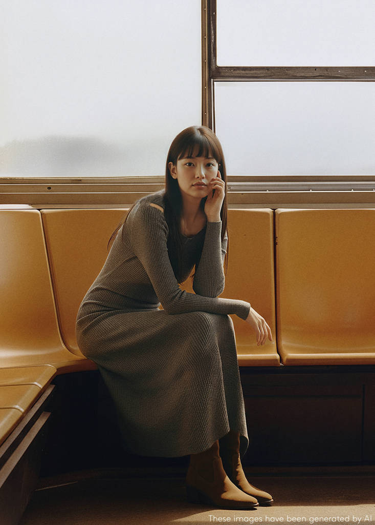 Long dress with cut-out — Dark Heather Grey