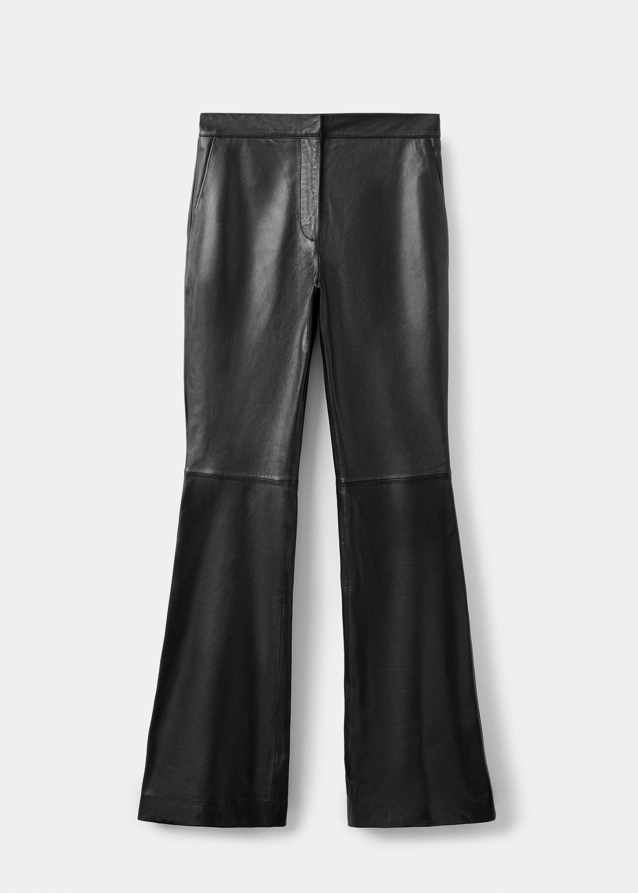 Pantalon évasé 100 % cuir - Article sans modèle