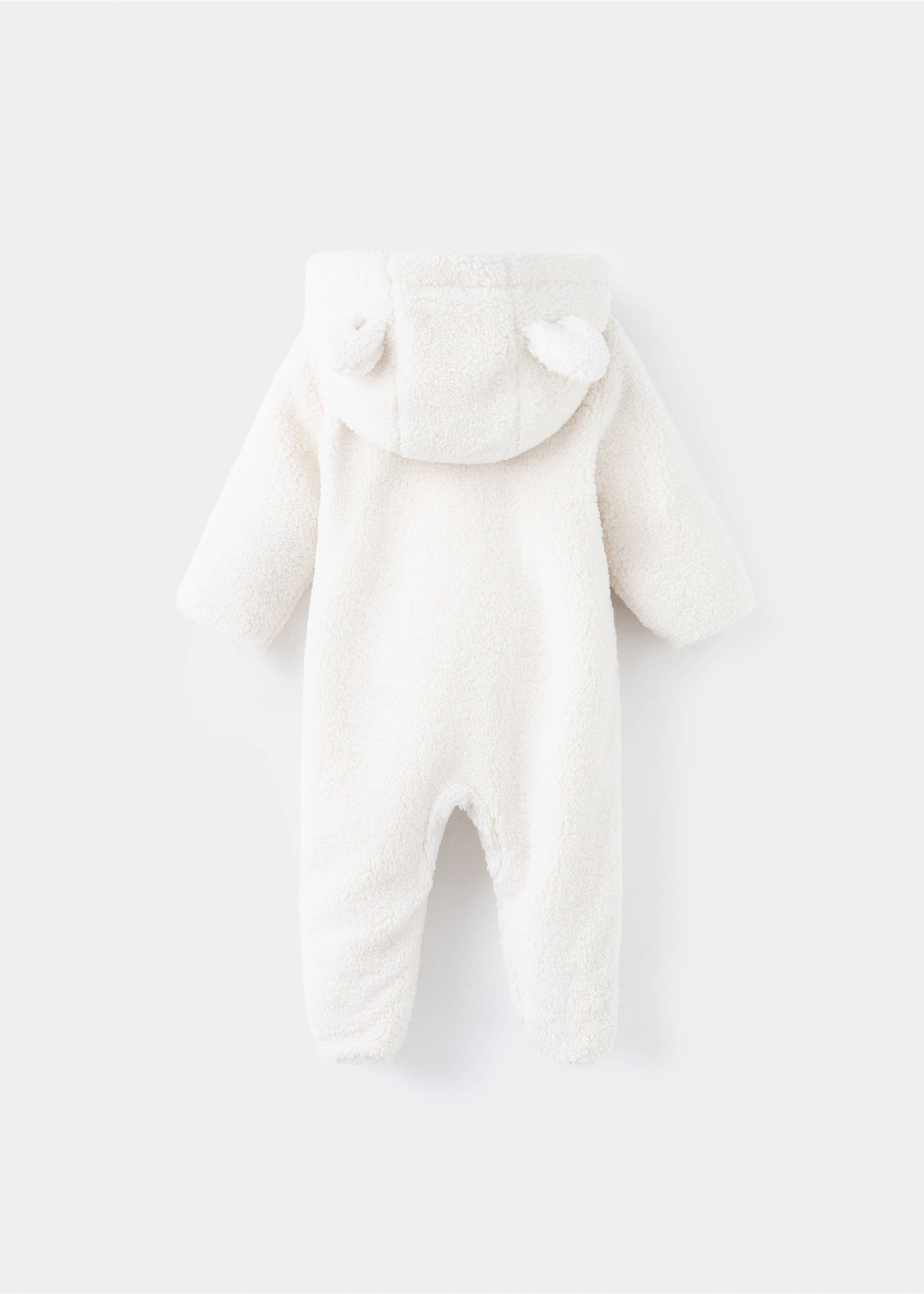 Abrigo largo borreguito - Reverso del artículo, Crudo. Ref: 17086344-00.