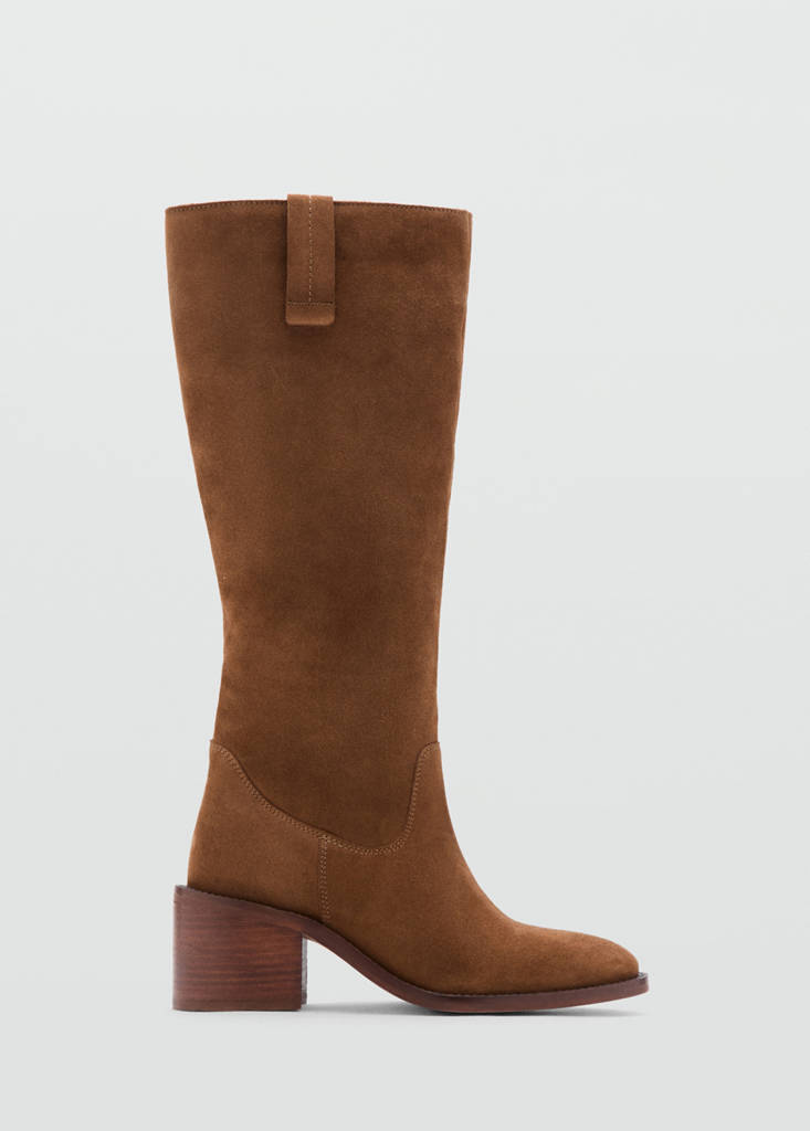 Tall leather boots — Medium Brown