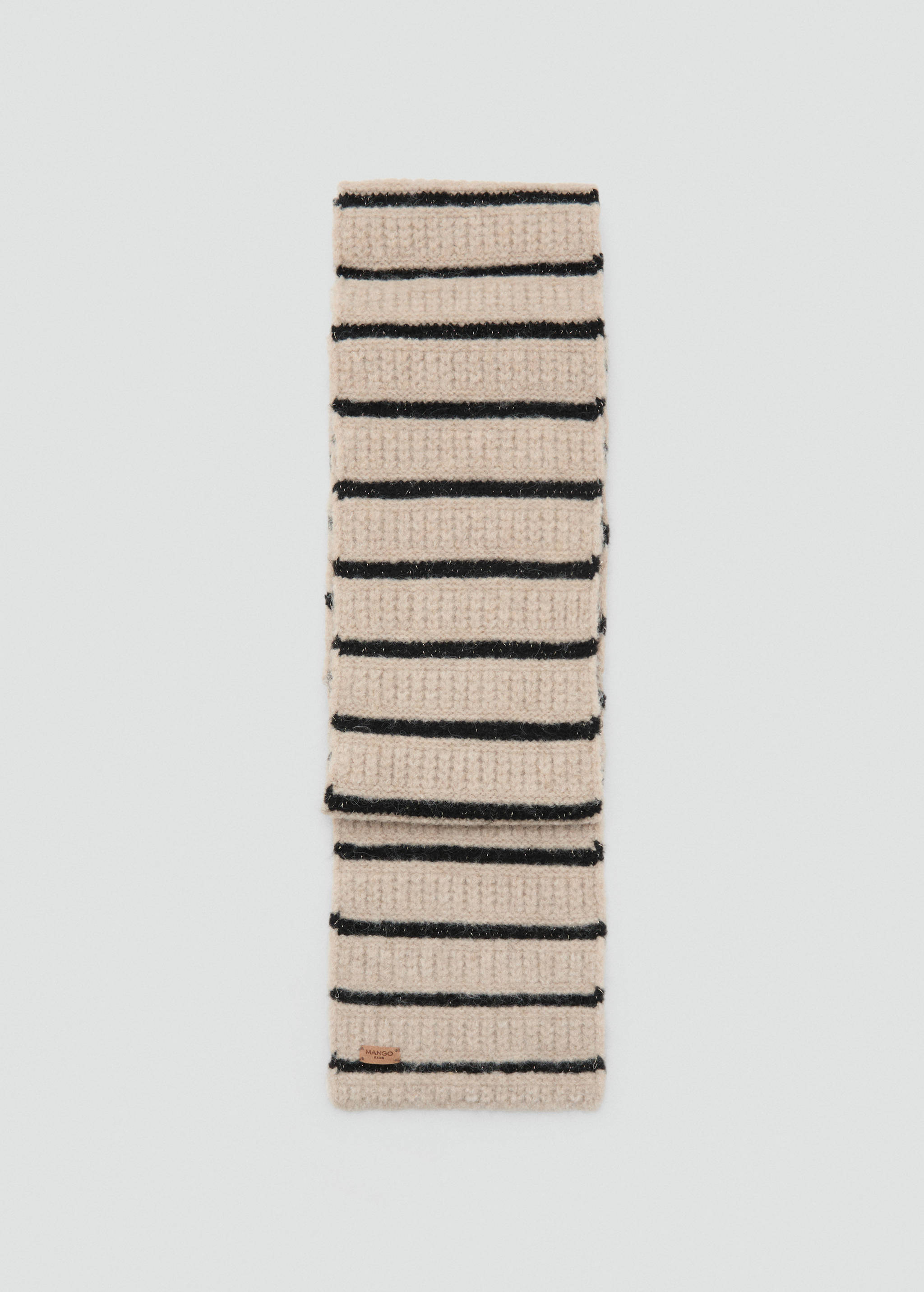 Striped knit scarf - Article without model