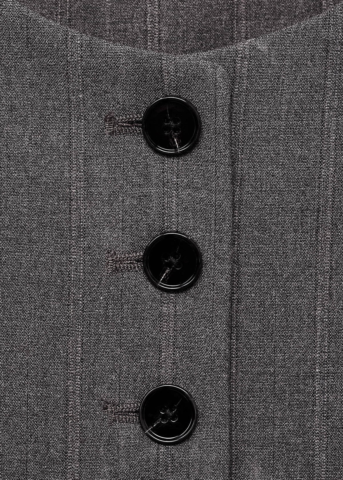 Suit waistcoat with buttons — Grey