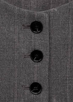 Suit waistcoat with buttons — Grey 5
